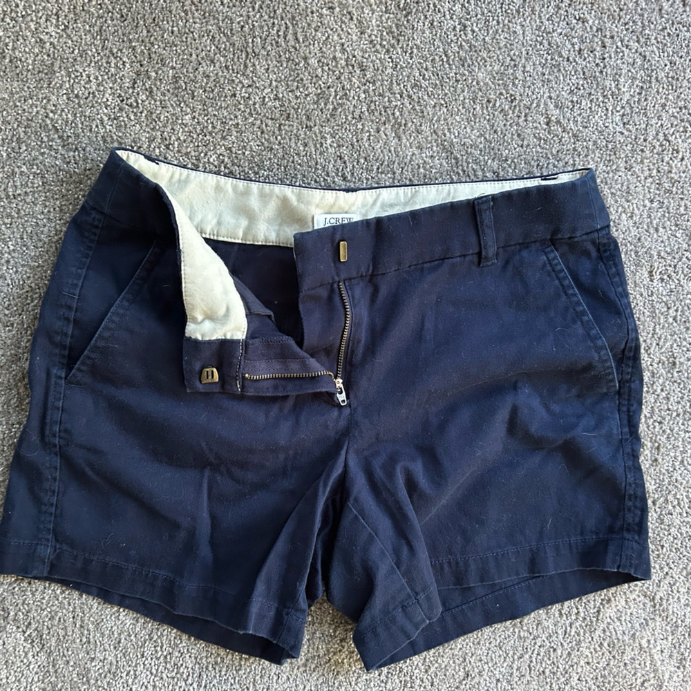 J. Crew Dark Blue Women's Bermudas